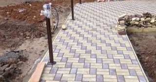 Укладка тротуарной плитки под ключ в Слободской в октябре