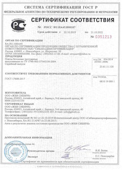 09.07.2021 Слободской - Приложение к сертификату соответствия бетонные и тротуарные плиты. ГОСТ 17608-2017